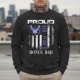 Vintage Proud Air Force Bonus Dad With American Flag Men Sweatshirt