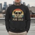 Vintage Pug Dad Dog Lovers Father's Day Tee Men Sweatshirt
