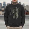 Vintage USA Camo Flag Proud Rottweiler Dad Rottie Silhouette Men Sweatshirt