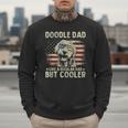Vintage USA Flag Goldendoodle Doodle Dad Fathers Day Men Men Sweatshirt