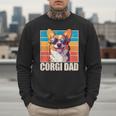 Welsh Corgi Pembroke Dog Corgi Dad -Adults Small Classic Fit Short Sleeve Cotton Polyester Blend Men Sweatshirt