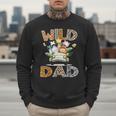 Wild Dad 1St Birthday Safari Jungle Animal Truck Men Sweatshirt