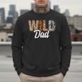 Wild Dad Zoo Born Two Be Wild B-Day Safari Jungle Animal Men Sweatshirt