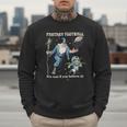Wizard Dragon Fantasy Football Player Literal Dad Joke Men Sweatshirt