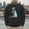 Women Dog Pitbull I Love Dad Tattoo Men Sweatshirt