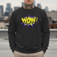 WowShirt WOW Dad Mom Men Women Boys Girls Tee Men Sweatshirt