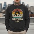 Wrestling Dad Vintage Wrestling Retro Wrestling Lover Men Sweatshirt