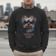 Yorkie Dad Cute Cool Dog In Sunglasses C Men Sweatshirt