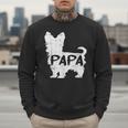 Yorkshire Terrier Papa Dog Puppy Doggie Pet Lover Yorkie Dad Men Sweatshirt