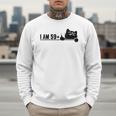 I Am 59 Plus 1 Middle Finger For A 60th Birthday Cat Mom Dad Men Sweatshirt