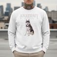 Anatomy Of A Siberian Husky Cute Dog Husky Mom Dad Men Sweatshirt