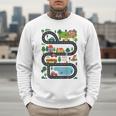 On Back Tired Dads Club Car Race Track On Dad Daddy Men Sweatshirt
