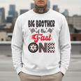 Big Brother Of The Fast One Car Racing Dad 1St Birthday Boy Men Sweatshirt