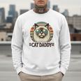 Cat Daddy Cool Ragdoll Cat Father's Day Retro Cat Dad Men Sweatshirt