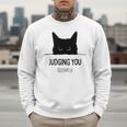 Cat Judging You Silently Cat Mom Dad Premium Tri-Blend Men Sweatshirt