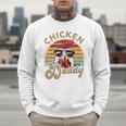 Chicken-Shirt Rooster Daddy Vintage Farmer Dad Father Men Sweatshirt