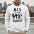 Dad By Day Gamer By Night Father's Day Gaming Men Sweatshirt