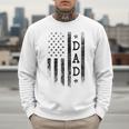 Dad Patriotic American USA Flag Father's Day Dad Men Sweatshirt