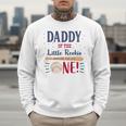 Daddy Dad First Birthday Little Rookie Baseball The Big One Men Sweatshirt Daddy Dad First Birthday Little Rookie Baseball The Big One Men Sweatshirt