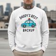 Father Son Daughter Daddy's Best Backup Father's Day Toddler Men Sweatshirt