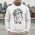 Long Hair Dachshund Lover Doxie Mom Dad Cute Wiener Dog Small Men Sweatshirt