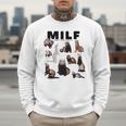 MILF Man I Love Ferrets Ferret Mom Dad Ferret Owner Men Sweatshirt