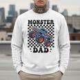 Monster Truck Dad Family Matching Monster Trucks Birthday Men Sweatshirt