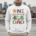 One Happy Dad Camper 1st Birthday Boy Camping Bear Men Sweatshirt