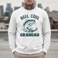 Reel Cool Grandad Fishing Grandpa Vintage Style Men Sweatshirt