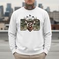 Retro Camo Dad Hunting Camouflage Deer Matching Men Sweatshirt