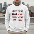 Toddler Boy Types Of FireTruck Firefighter Baby Dad Fireman Men Sweatshirt