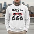 Two Fast Dad Of The Birthday Boy Racing Car Family Men Sweatshirt