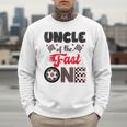 Uncle Of The Fast One Car Racing Dad 1St Birthday Boy Men Sweatshirt Uncle Of The Fast One Car Racing Dad 1St Birthday Boy Men Sweatshirt