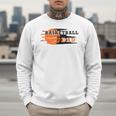 Vintage Proud Basketball Dad Fathers Day Basketball Player Men Sweatshirt