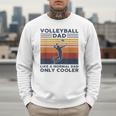 Volleyball Dad Like A Normal Dad Only Cooler Vintage Men Sweatshirt
