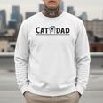 Worlds Best Cat Dad Ever Vintage Cat Dad Father Day Men Men Sweatshirt