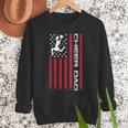 4th Of July US Flag Cheer Dad Shirt For Father's Cheer Men Sweatshirt
