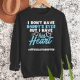 Adoption Announcement Day Dad Heart Small Men Sweatshirt