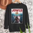 American Bulldog Jowls Burger Bully Dog Mom Dog Dad Men Sweatshirt