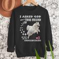 American Eskimo Dog Mom Eskie Dad Art Eskie Lover Quote Men Sweatshirt