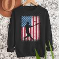 American Flag Vintage Baseball Flag Dad Mom Tee T-Shirt Men Sweatshirt