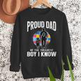 Autism Awareness For Proud Dad Support Autistic Kids Men Sweatshirt
