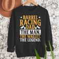 Barrel Racing Dad Horse Barrel Racer Men Sweatshirt