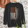 Basketball Dad USA US Flag Basketball Men Men Sweatshirt