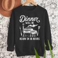Bbq Men Smoking Meat Smoker Grilling Barbecue Dad Men Sweatshirt