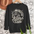 Bearded Dad Daddy Papa Father’s Day Resting Beard Face Men Sweatshirt