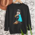 Bernedoodle I Love Dad Tattoo Apparel Dog Dad Dads Men Sweatshirt