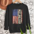 Best Dad Ever US American Flag For Father's Day Men Men Sweatshirt