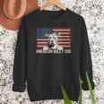 Best Dog Dad Ever American Flag American Bully Dad Men Sweatshirt