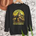 Bigfoot Outdoor Hiking Dad Joke Im Outstanding Sasquatch Men Sweatshirt